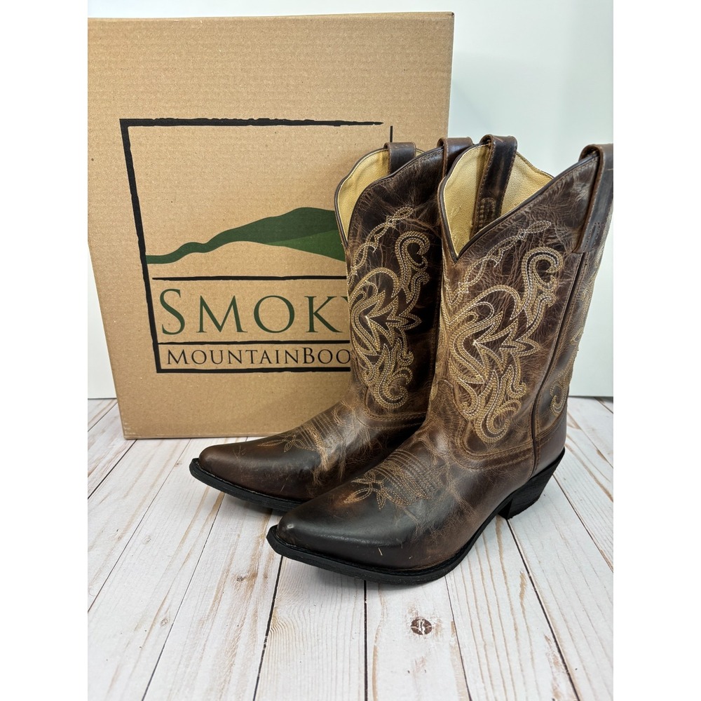 Smoky Mountain Women's NWOT Boots Brown Madison Western Size 8